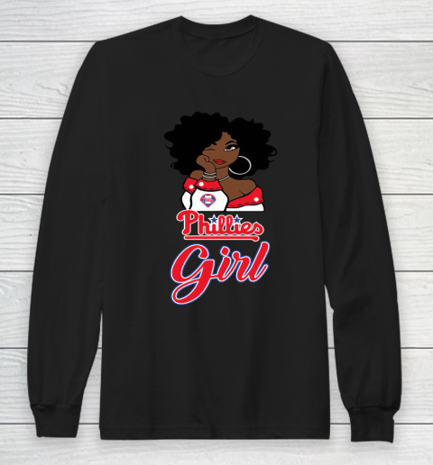 Philadelphia Philliess Girl MLB Long Sleeve T-Shirt