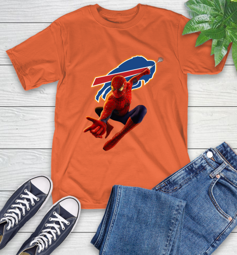 NFL Spider Man Avengers Endgame Football Buffalo Bills T-Shirt 5