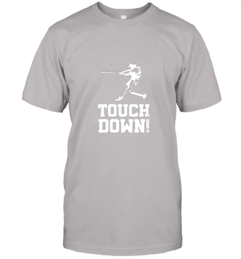 ju5f baseball inspired touchdown funny parody homerun hit jersey t shirt 60 front ash