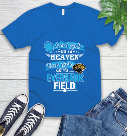 Jacksonville Jaguars NFL Bad Girls Go To Everbank Field Shirt V-Neck T-Shirt 5
