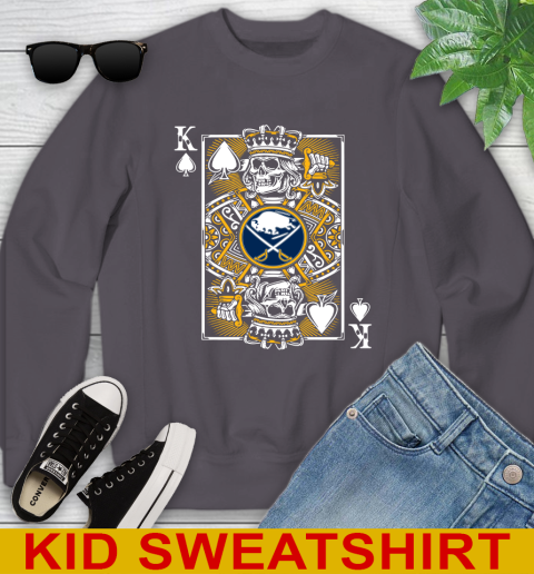 Buffalo Sabres NHL Hockey The King Of Spades Death Cards Shirt Youth Sweatshirt 6 Buffalo Sabres NHL Hockey The King Of Spades Death Cards Shirt Youth Sweatshirt - Image 6