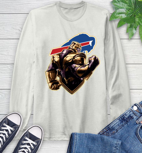 NFL Thanos Avengers Endgame Football Sports Buffalo Bills Long Sleeve T-Shirt 12