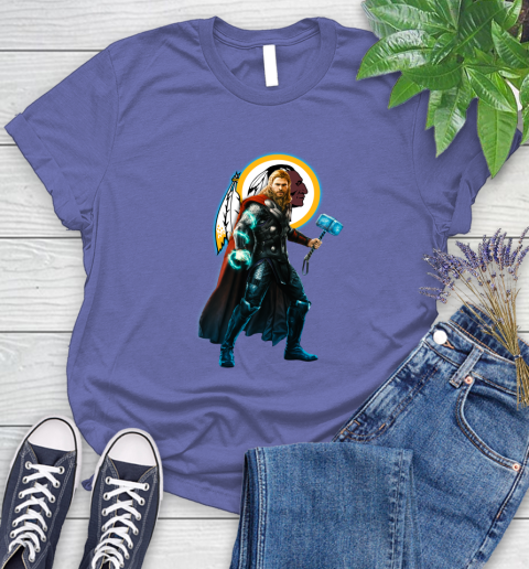 NFL Thor Avengers Endgame Football Washington Redskins Women's T-Shirt 11