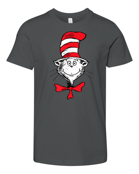 Dr. Seuss The Cat in the Hat Face Premium Youth T-shirt