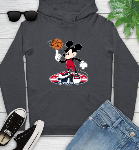 NBA Basketball Washington Wizards Cheerful Mickey Disney Shirt Youth Hoodie 8