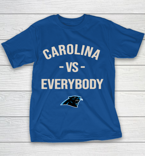 Carolina Panthers Vs Everybody Youth T-Shirt 6