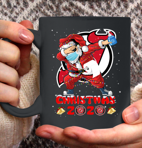 New Jersey Devils Funny Santa Claus Dabbing Christmas 2020 NHL Ceramic Mug 11oz 2