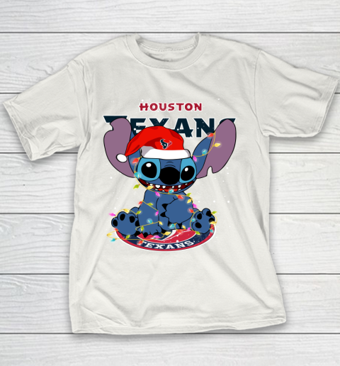 Houston Texans NFL Football noel stitch Christmas Youth T-Shirt