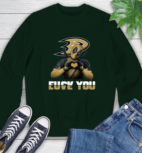 NHL Deadpool Love You Fuck You Hockey Sports Sweatshirt 12
