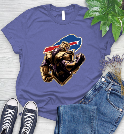 NFL Thanos Avengers Endgame Football Sports Buffalo Bills Women's T-Shirt 11
