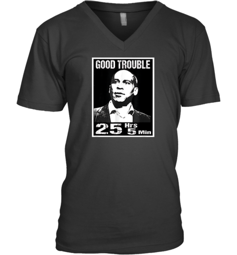 Good Trouble Corey Booker 25 Hrs And 5 Mins Premium V-Neck T-Shirt