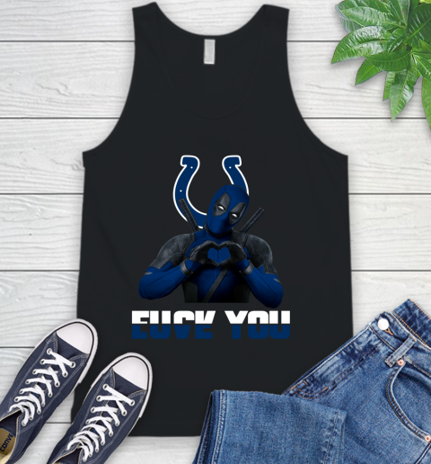 NHL Indianapolis Colts Deadpool Love You Fuck You Football Sports Tank Top