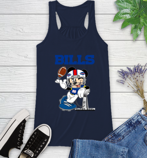 NFL Buffalo Bills Mickey Mouse Disney Super Bowl Football T Shirt Racerback Tank 12