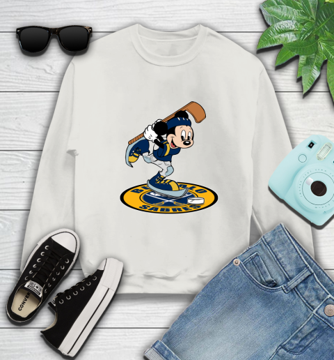 NHL Hockey Buffalo Sabres Cheerful Mickey Disney Shirt Sweatshirt 12