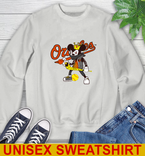 Baltimore Orioles MLB Baseball Mickey Peace Sign Sports Sweatshirt 5