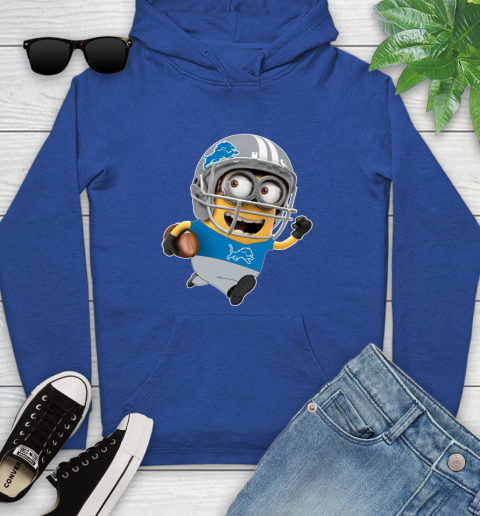NFL Detroit Lions Minions Disney Football Sports Youth Hoodie 10 NFL Detroit Lions Minions Disney Football Sports Youth Hoodie - Image 10