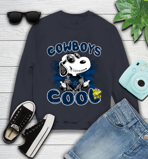 NFL Football Dallas Cowboys Cool Snoopy Shirt Youth Sweatshirt 2