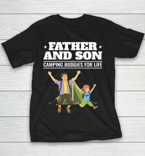 Father's Day Funny Gift Ideas Apparel  Camping Father and Son Dad Father T Shirt Youth T-Shirt