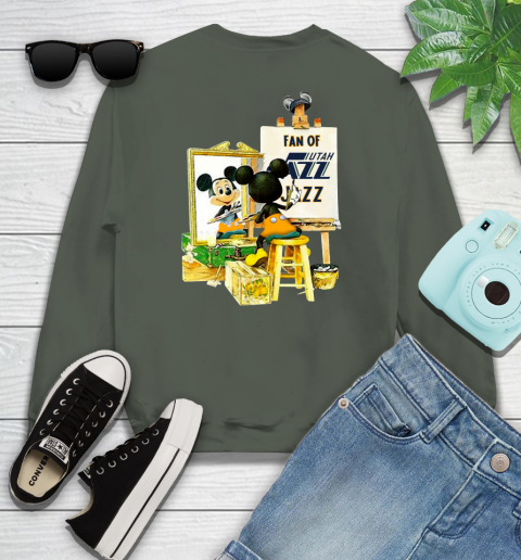 NBA Basketball Utah Jazz Mickey Drawing Shirt 112