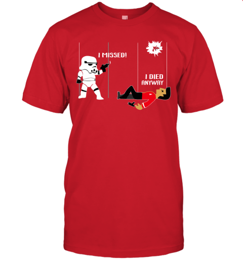 xzz2 star wars star trek a stormtrooper and a redshirt in a fight shirts jersey t shirt 60 front red