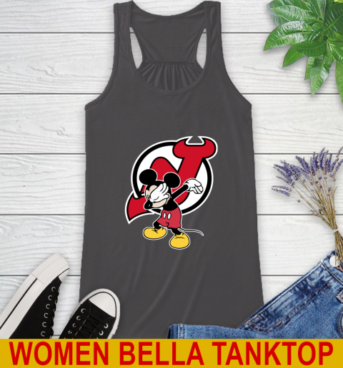 New Jersey Devils NHL Hockey Dabbing Mickey Disney Sports Racerback Tank 13 New Jersey Devils NHL Hockey Dabbing Mickey Disney Sports Racerback Tank - Image 13