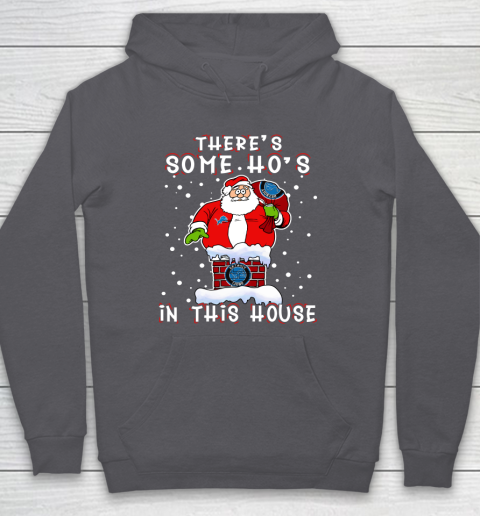 Detroit Lions Christmas There Is Some Hos In This House Santa Stuck In The Chimney NFL Hoodie 4