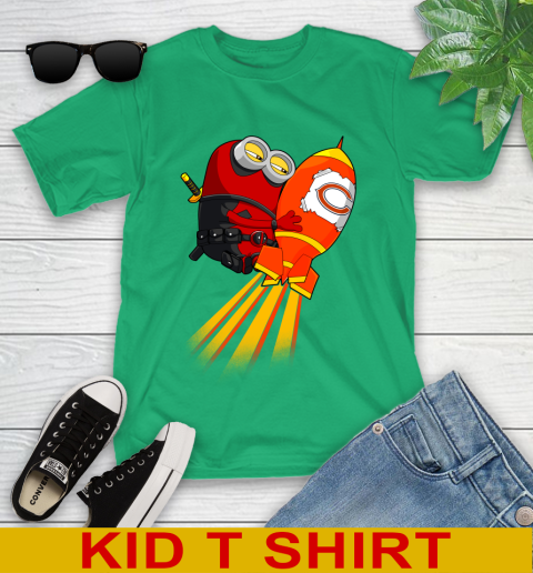 NFL Football Chicago Bears Deadpool Minion Marvel Shirt Youth T-Shirt 8 NFL Football Chicago Bears Deadpool Minion Marvel Shirt Youth T-Shirt - Image 8