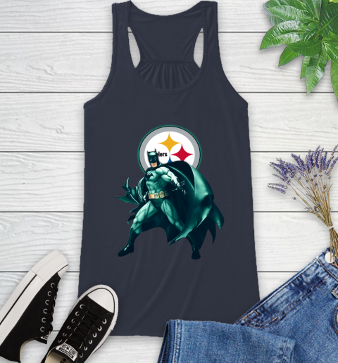 NFL Batman Football Sports Pittsburgh Steelers Racerback Tank 12