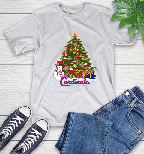 St.Louis Cardinals Merry Christmas MLB Baseball Sports T-Shirt 12