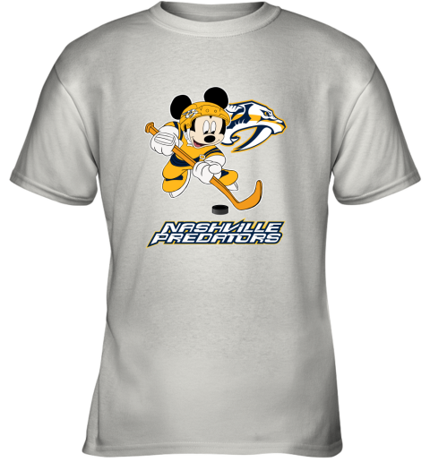 NHL Hockey Mickey Mouse Team Nashville Predators Youth T-Shirt