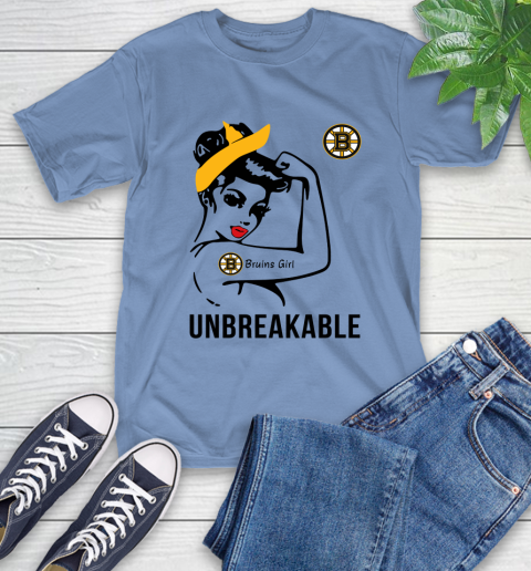 NHL Boston Bruins Girl Unbreakable Hockey Sports T-Shirt 11