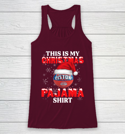 Detroit Pistons This Is My Christmas Pajama Shirt NBA Racerback Tank 2