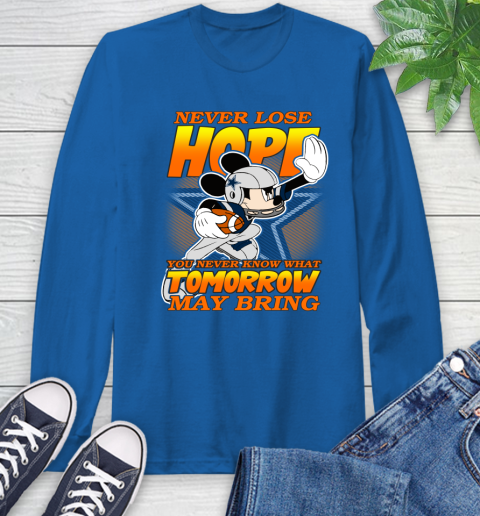 Dallas Cowboys NFL Football Mickey Disney Never Lose Hope Long Sleeve T-Shirt 11 Dallas Cowboys NFL Football Mickey Disney Never Lose Hope Long Sleeve T-Shirt - Image 11