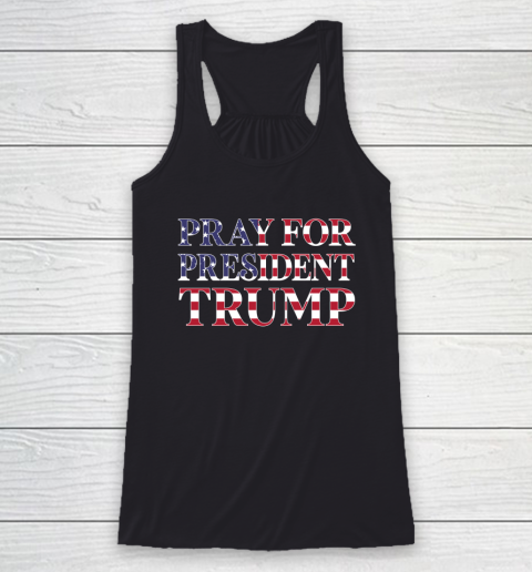 Trump Pray For Trump Peace and Love 2020 Racerback Tank