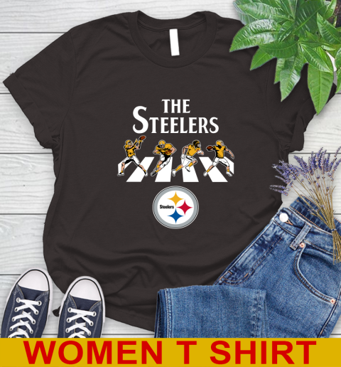 NFL Football Pittsburgh Steelers The Beatles Rock Band Shirt Women's T-Shirt 9