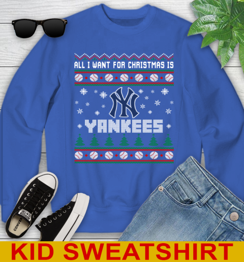 MLB All I Want For Christmas Is New York Yankees Baseball Sports 114