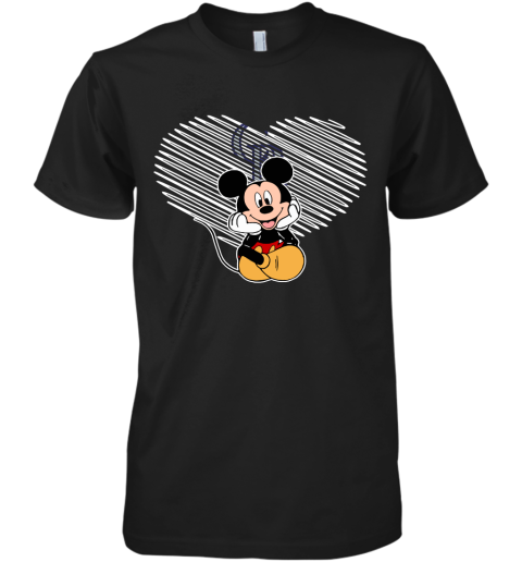 MLB Colorado Rockies The Heart Mickey Mouse Disney Baseball Premium Men's T-Shirt