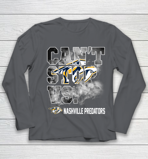 NHL Nashville Predators Hockey Can't Stop Vs Youth Long Sleeve 6