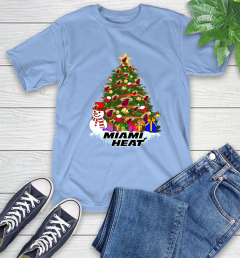 Miami Heat Merry Christmas NBA Basketball Sports T-Shirt - Image 12