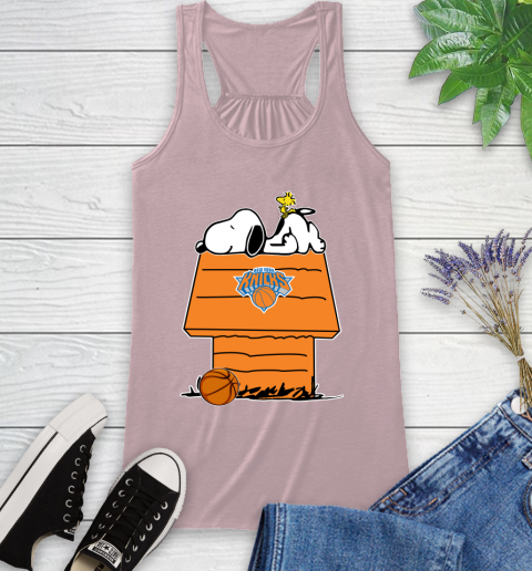 New York Knicks NBA Basketball Snoopy Woodstock The Peanuts Movie Racerback Tank 11