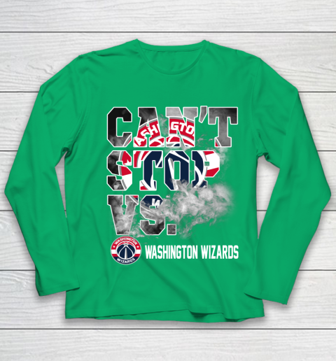 NBA Washington Wizards Basketball Can't Stop Vs Youth Long Sleeve 4