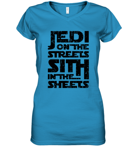 gimd jedi on the streets sith in the sheets star wars shirts women v neck t shirt 39 front sapphire