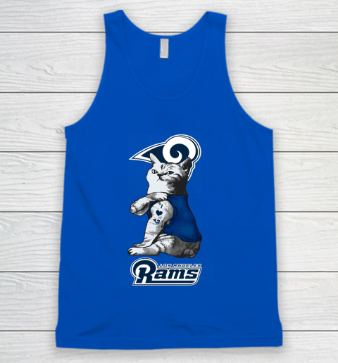 NFL Football My Cat Loves Los Angeles Rams Tank Top 4