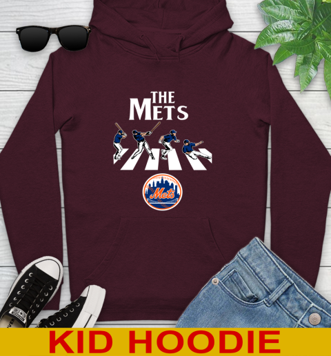 MLB Baseball New York Mets The Beatles Rock Band Shirt Youth Hoodie 7