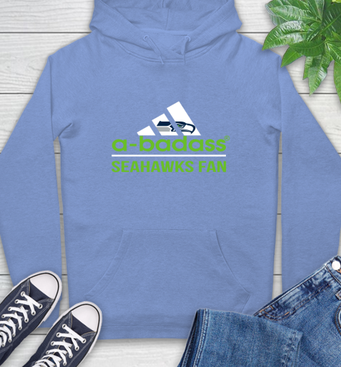 NFL A Badass Seattle Seahawks Fan Adidas Football Sports Hoodie 11