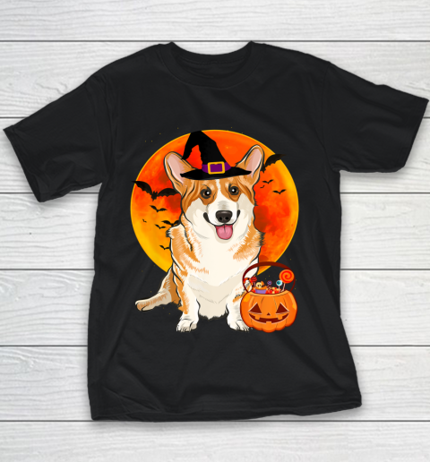 Dog Halloween Pembroke Welsh Corgi Jack O Lantern Pumpkin T Shirt.6YS5TYUNC4 Youth T-Shirt