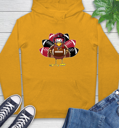 Atlanta Falcons Turkey Thanksgiving Day Hoodie 3