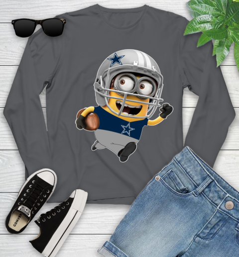 NFL Dallas Cowboys Minions Disney Football Sports Youth Long Sleeve 8
