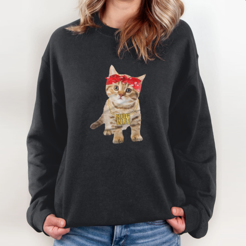 cat thug life Sweatshirt
