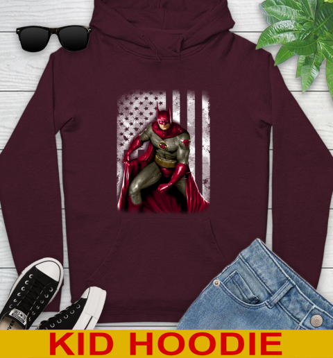Chicago Bulls NBA Basketball Batman DC American Flag Shirt Youth Hoodie 7